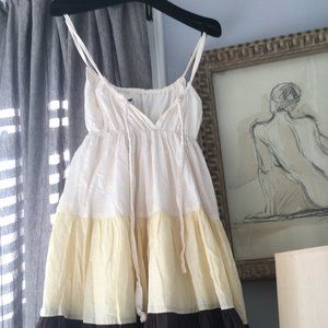 Necessary Objects suspender double maxi dress